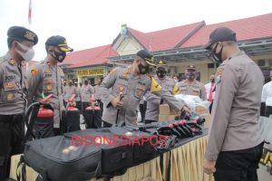 Siap Amankan Pilkada, Polres Sampang Gelar Apel Kesiapan