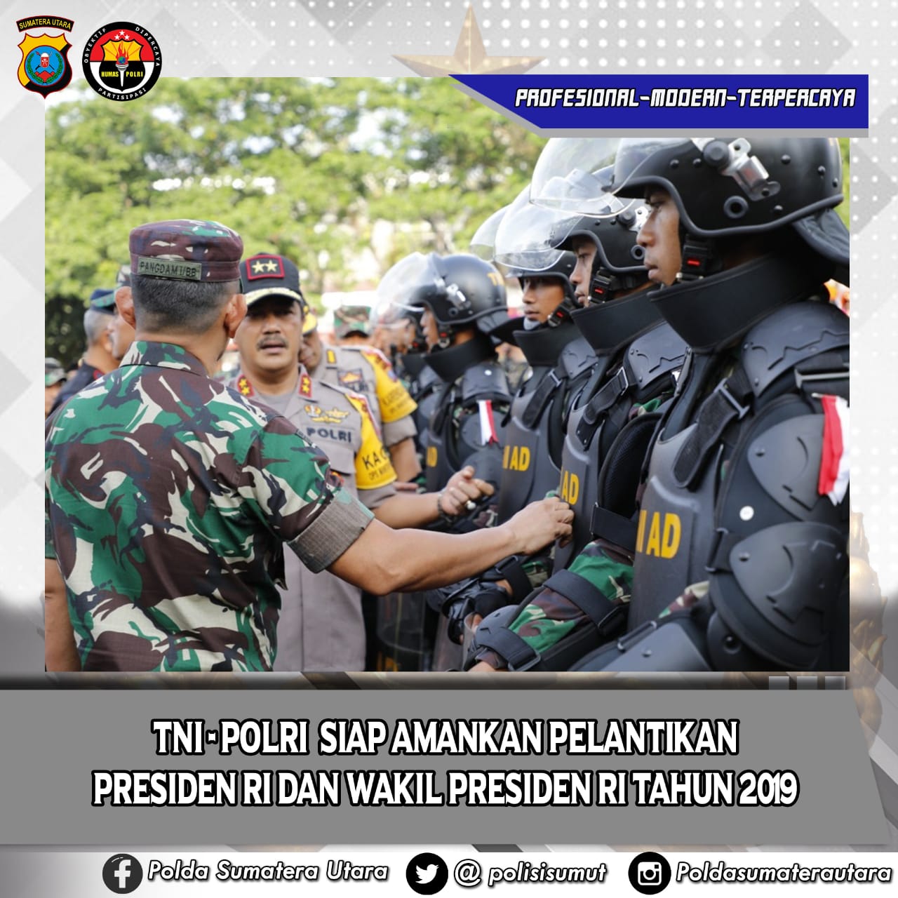 Polres Pamekasan Siap Amankan Pelantikan Presiden Prabowo