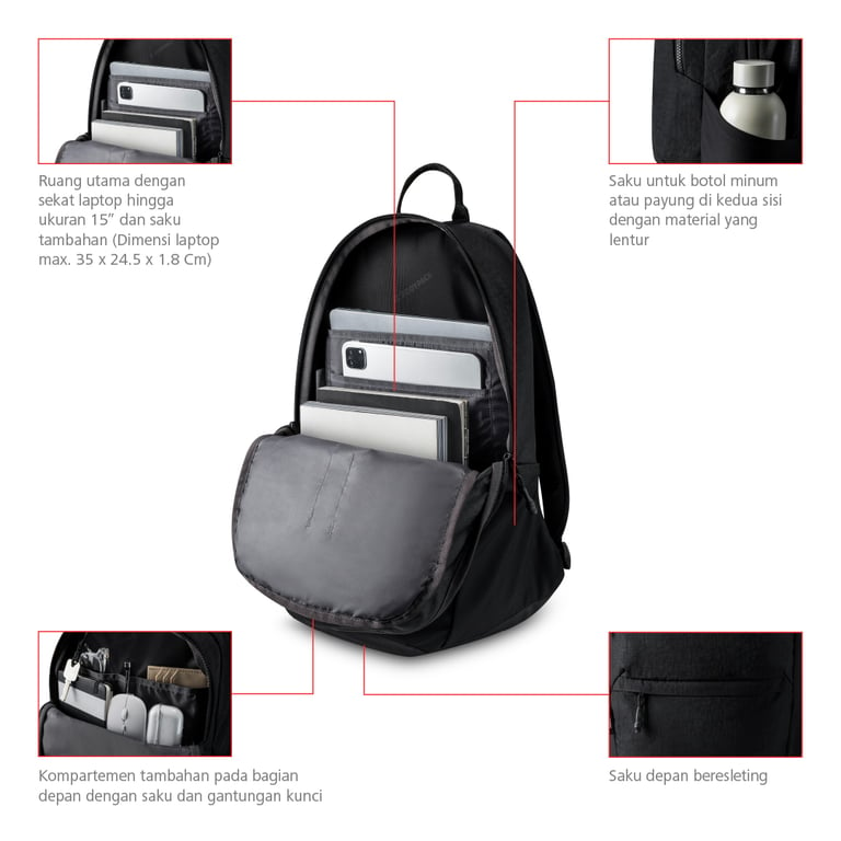 Bodypack Barrow Laptop Backpack: Solusi Praktis dan Stylish untuk Aktivitas Sehari-hari