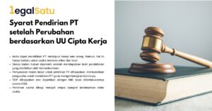 Memahami Syarat Pendirian PT Berdasarkan UU Cipta Kerja