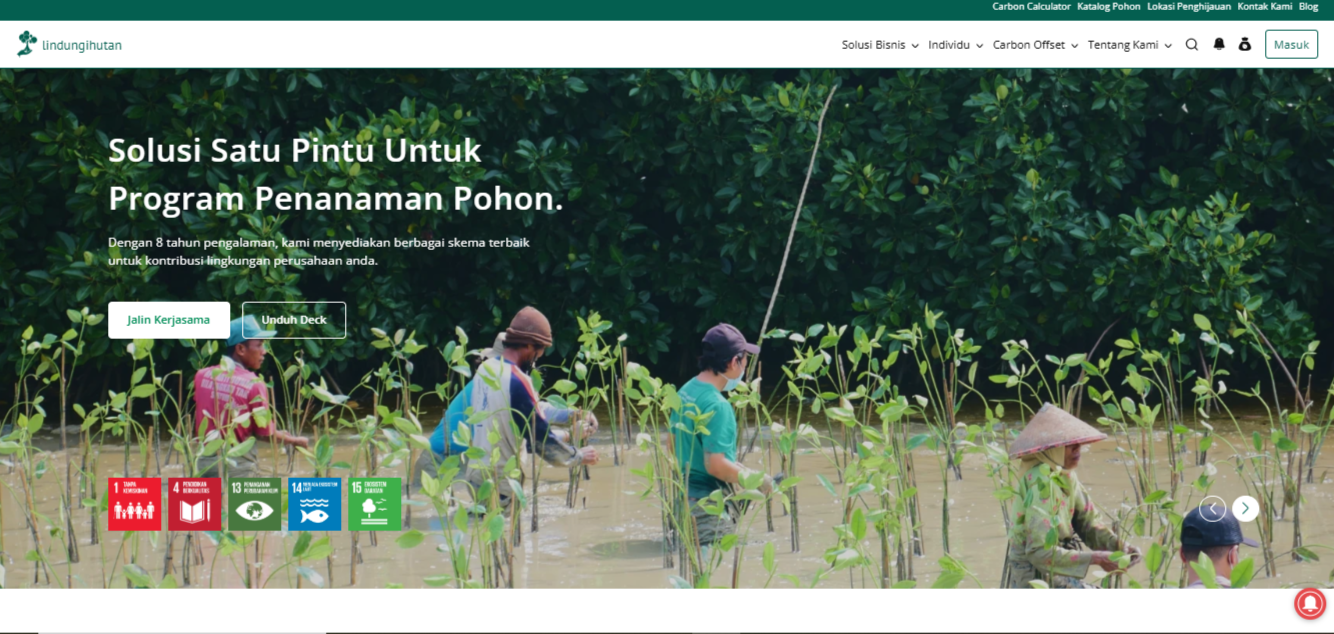 LindungiHutan Luncurkan Tampilan Homepage Baru untuk Tahun 2025